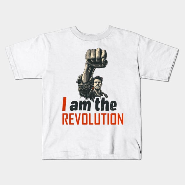 I Am the Revolution Kids T-Shirt by TooplesArt